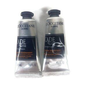 L'Occitane Men's Homme Cade Energizing Face Fluid 20ML X 2 NEW